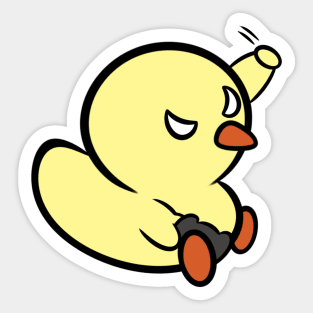 Angry Gamer Duckie Sticker